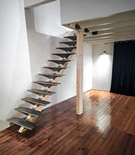 fk design escalier decoupe laser pliage inox bois